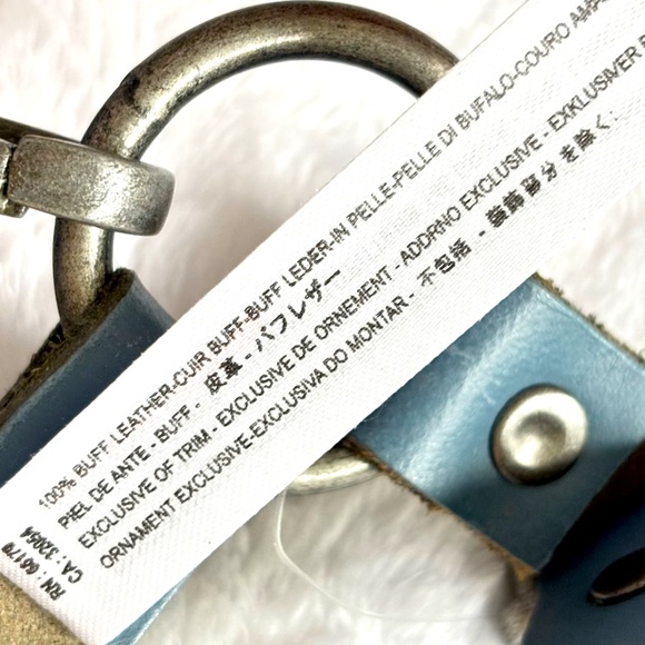 FREE PEOPLE Change Me Up Crossbody Phone & Coin Case Blue Leather Bag--N… - Picture 15 of 16